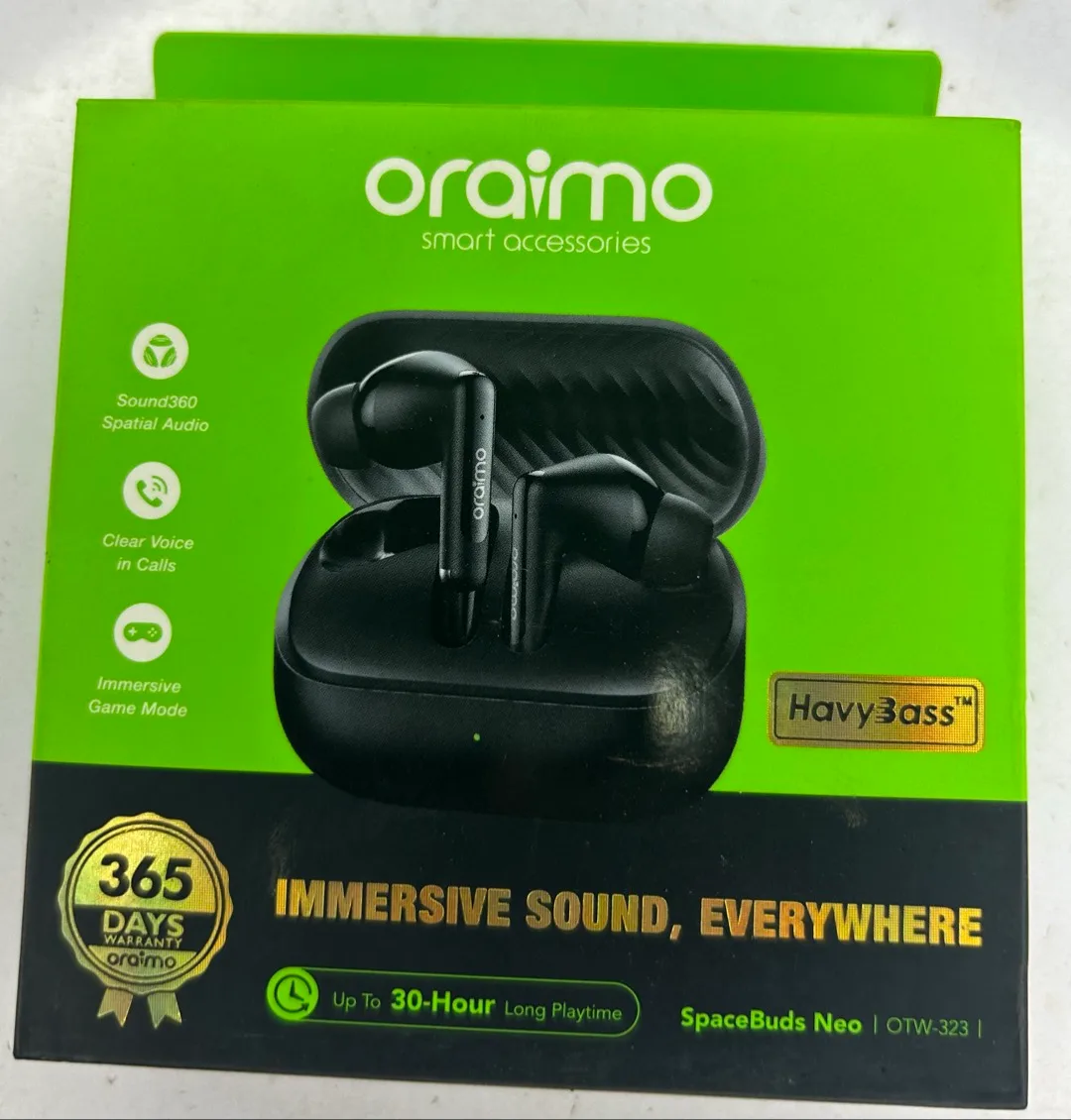 Original Oraimo Wireless Bluetooth Earbuds – Clear Sound 3