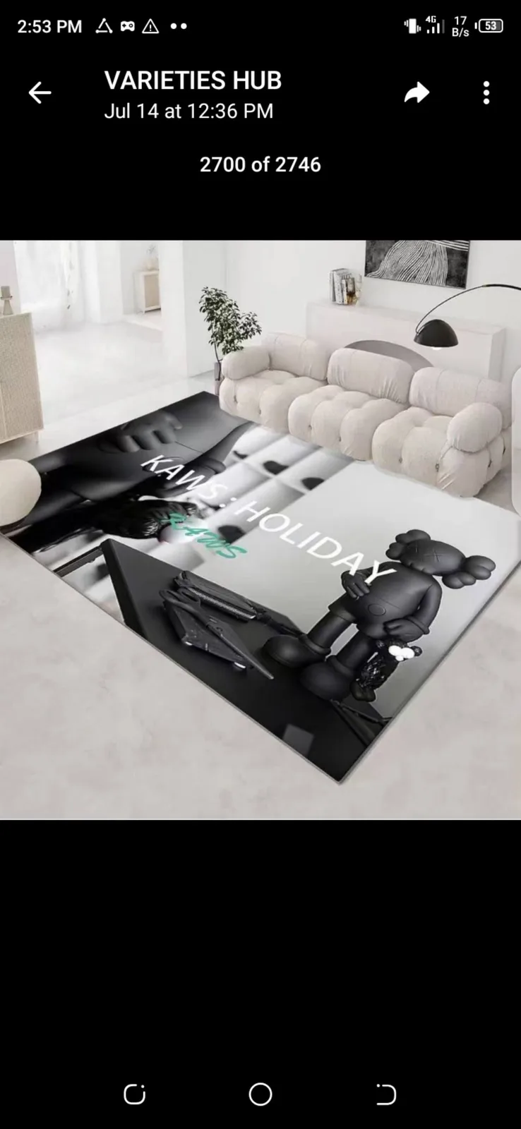 33cm full size Rug with bag 🛍️