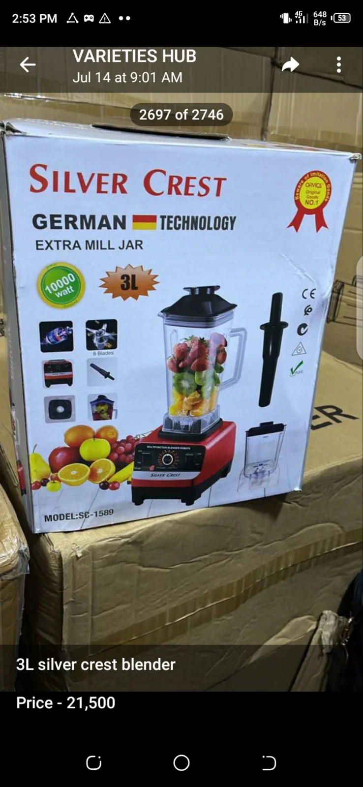 3L Grinding machine