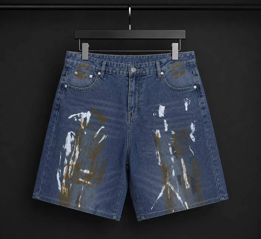 Luxury men short jeans 2