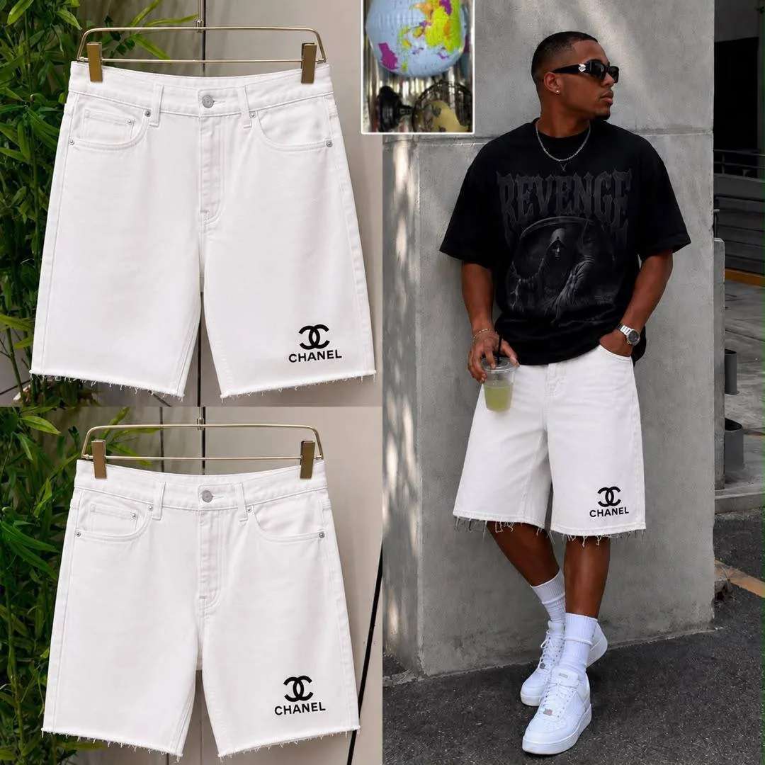 Luxury men short jeans 3