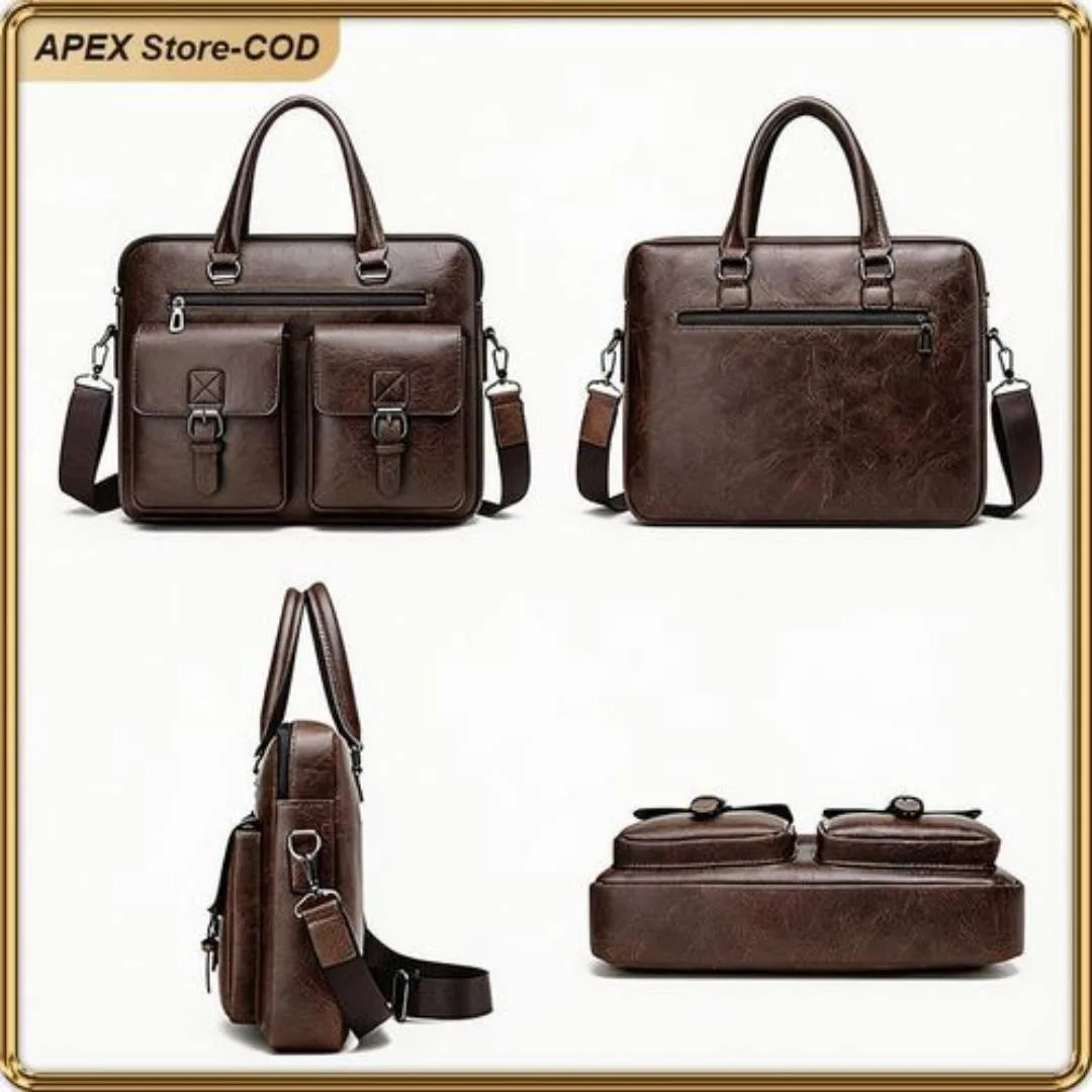 ASHION leather Laptop Bag for Men 4