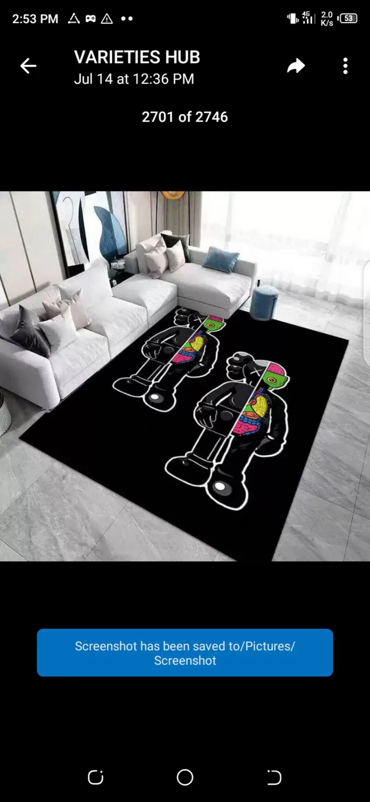 33cm full size Rug with bag 🛍️