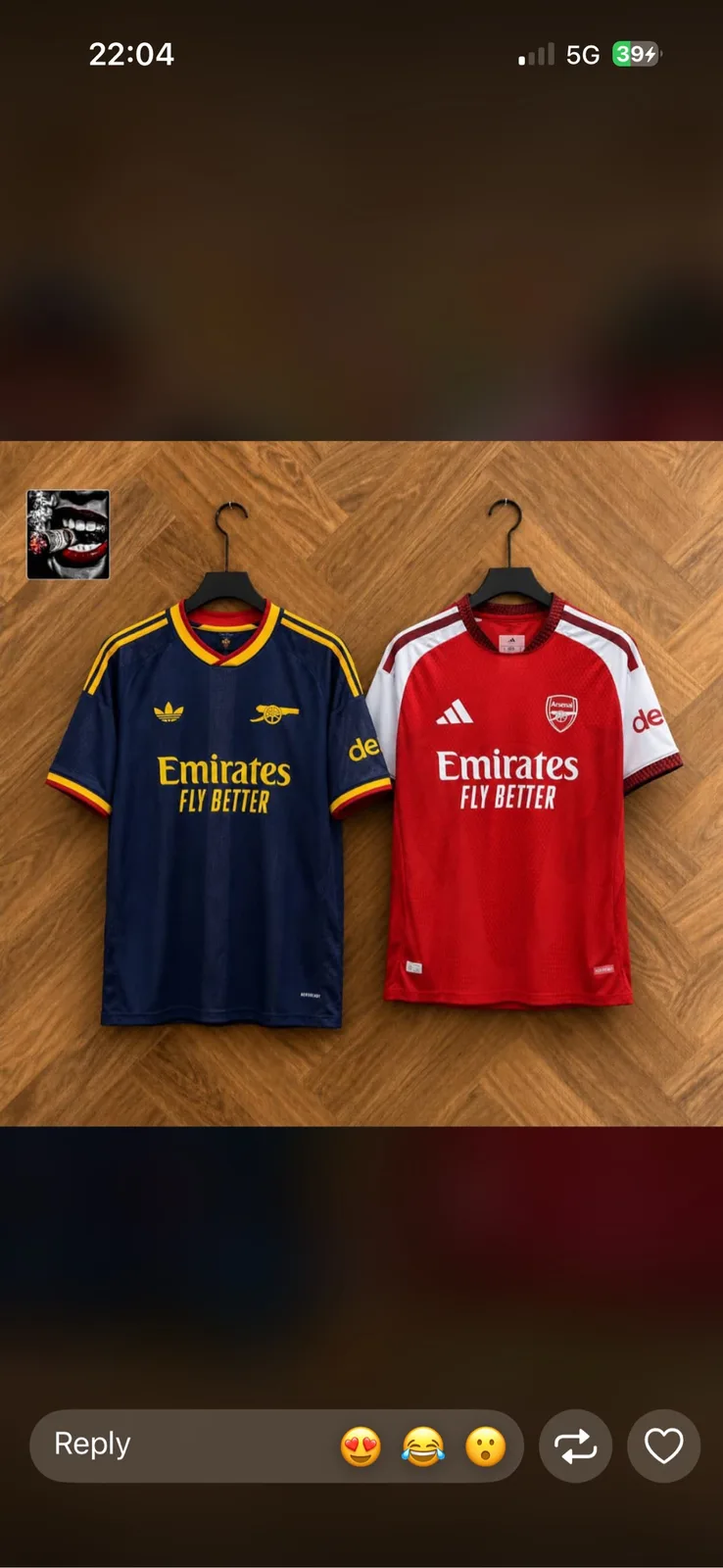 Arsenal home away and third kit 2