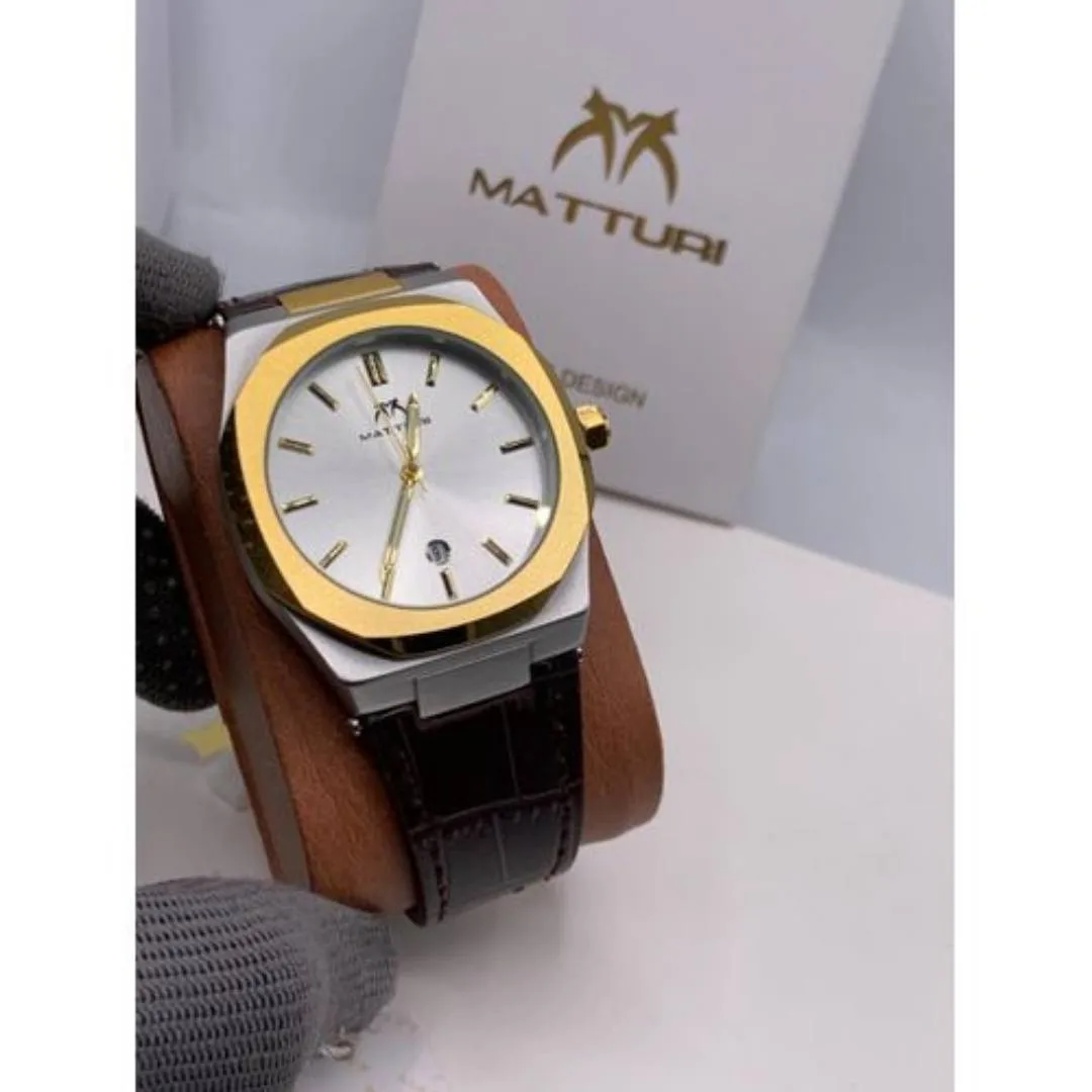 Matturi Premium Men's Leather Wristwatch 2