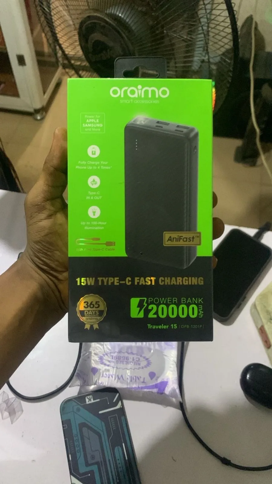 Original Oraimo 20,000mAh Fast Charging Power Bank 4
