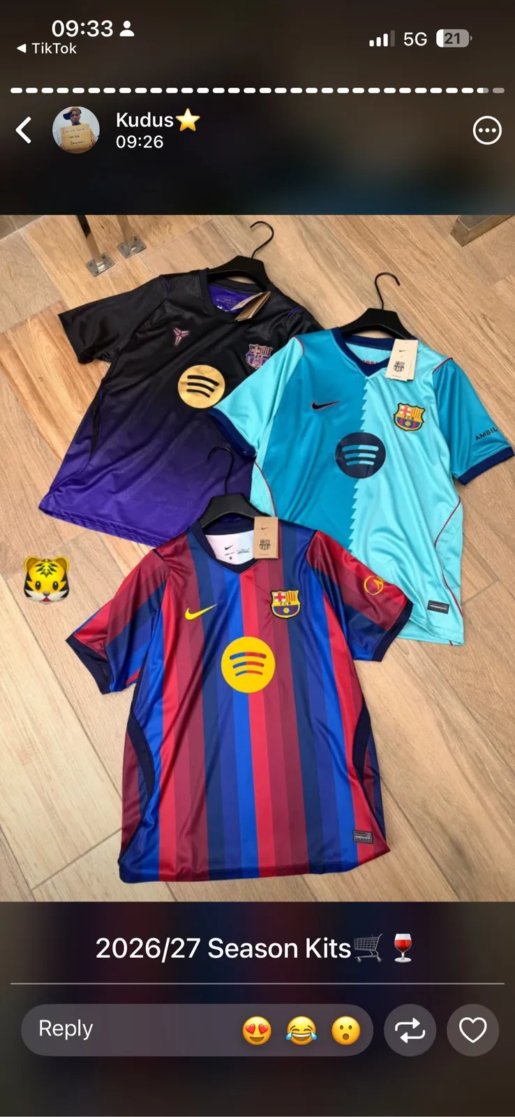 Fc Barcelona home away and third kit